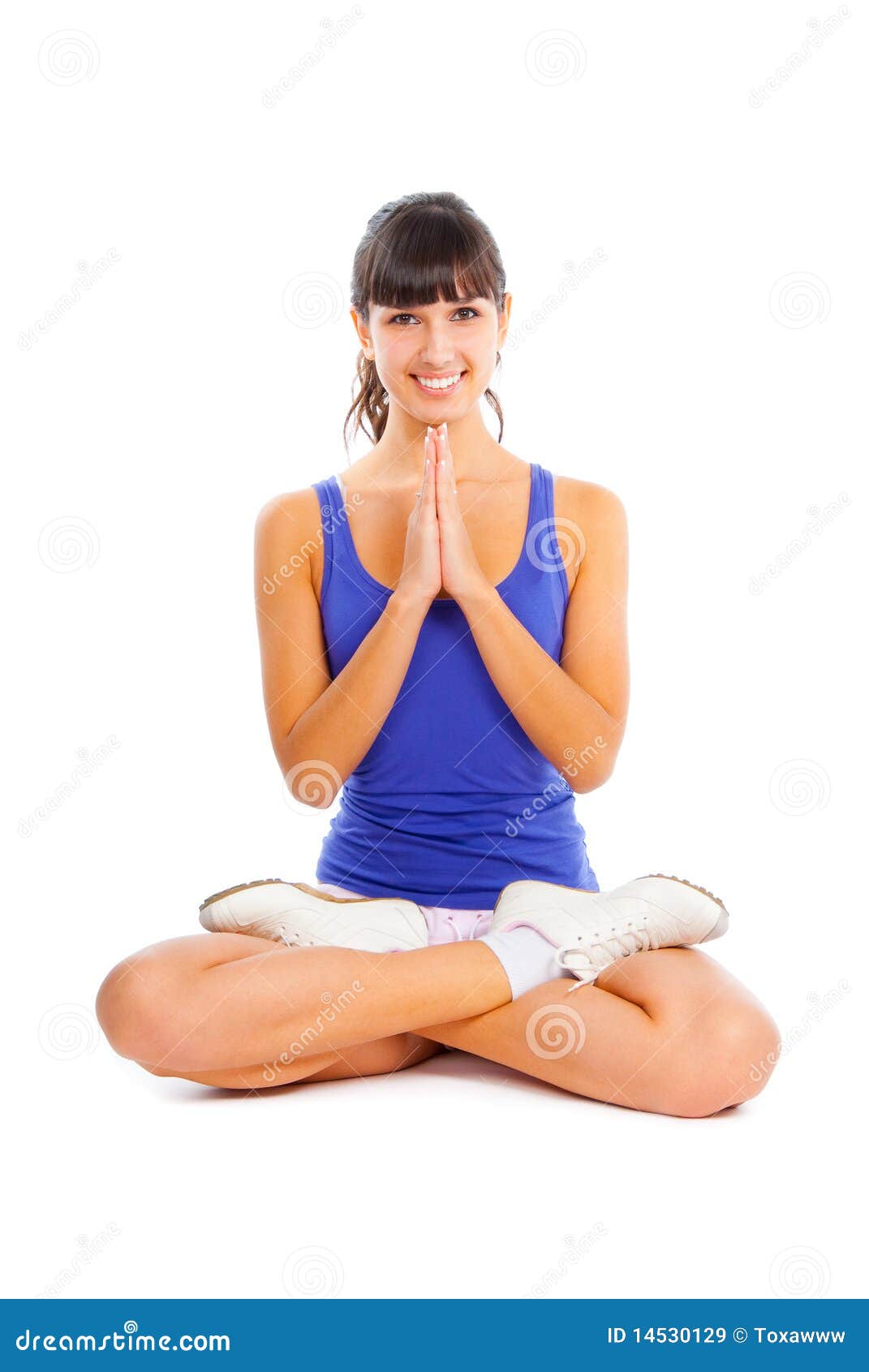 Yoga trainer stock image. Image of body, athlete, energy 14530129