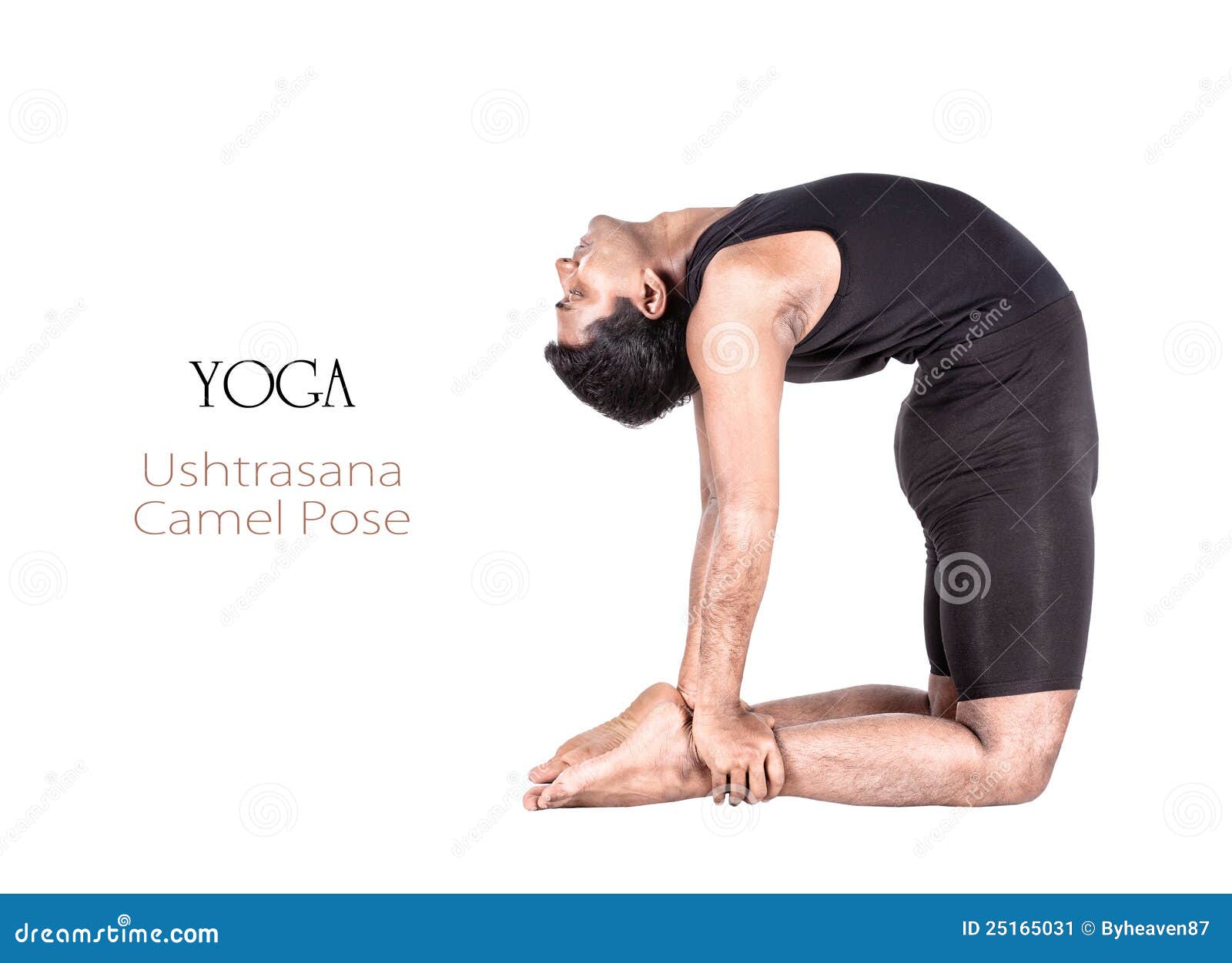 Ustrasana Yoga Asana - Camel Pose - YOGATEKET