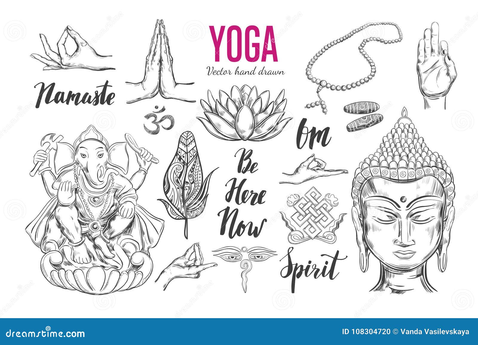 Yoga icons and line badges graphic design vector  Yoga tattoos Yoga  symbols Art tattoo