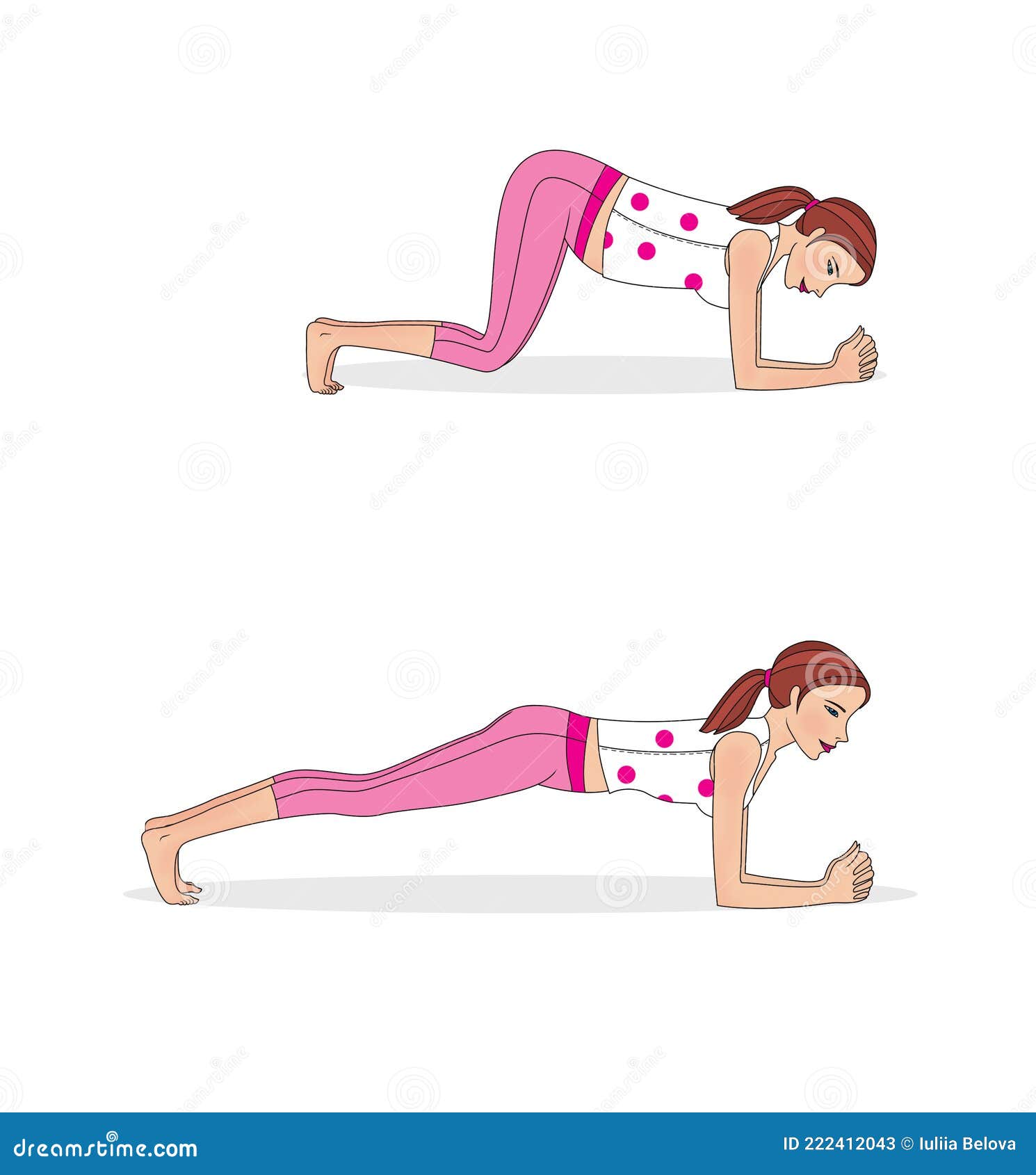 Yoga Zwangere Vrouwen. Oefeningen Thuis. Een Zwangere Wordt Getraind. Geïsoleerd Op Een Witte Achtergrond Stock Illustratie - Illustration geïsoleerd, vloer: