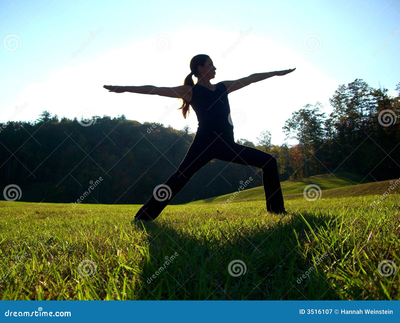 yoga warrior pose