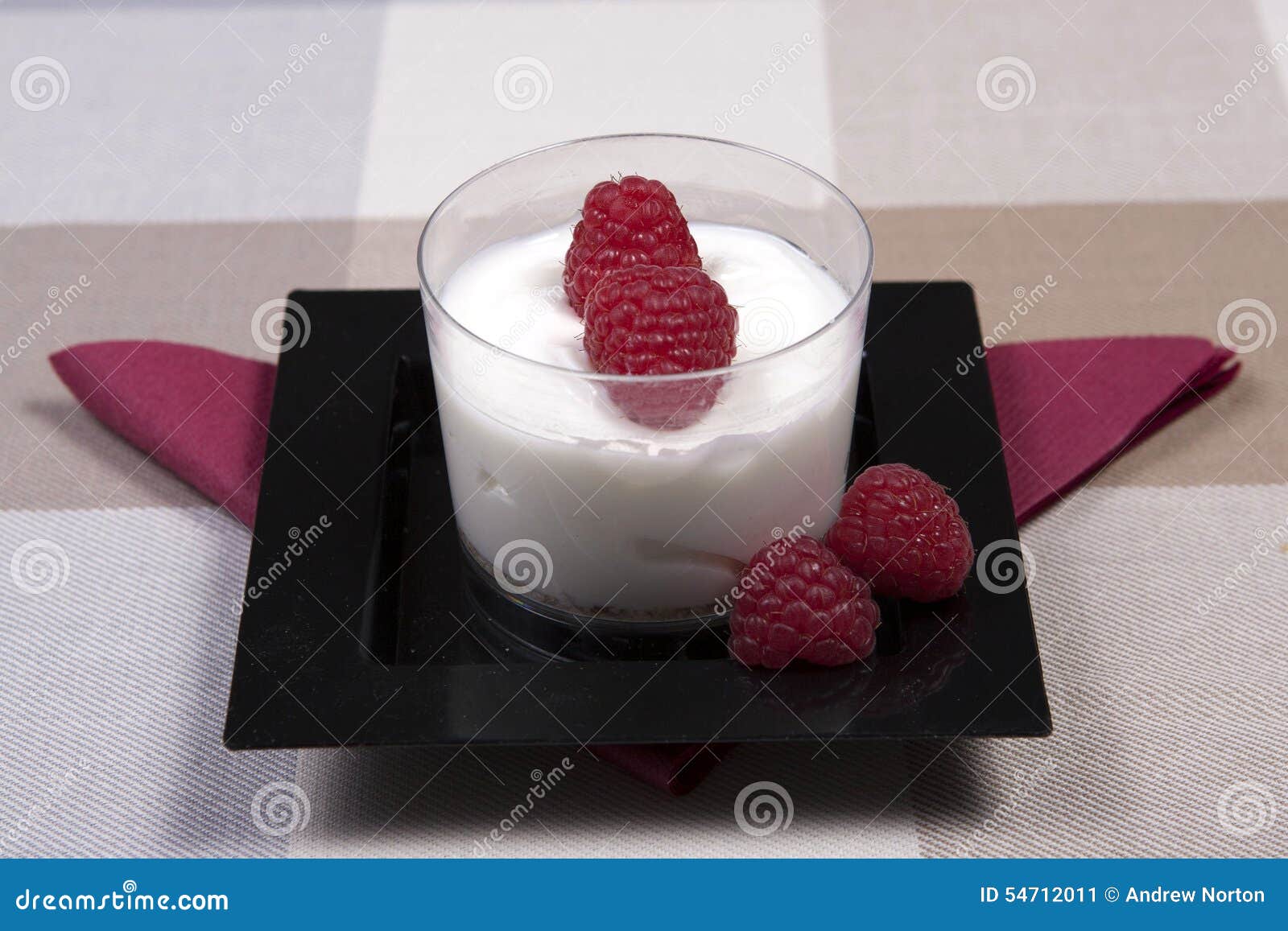 Yoghurt and fruit dessert stock image. Image of color 54712011