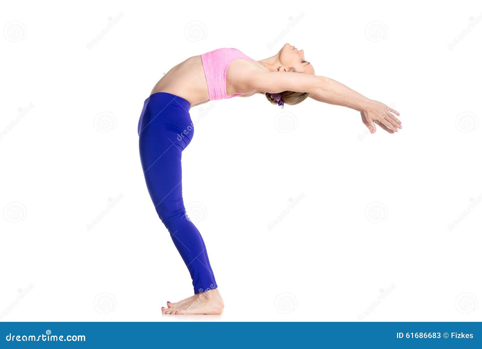 Yoga Ardha Chakrasana Half Wheel Pose Stock Vector (Royalty Free)  1430507108 | Shutterstock