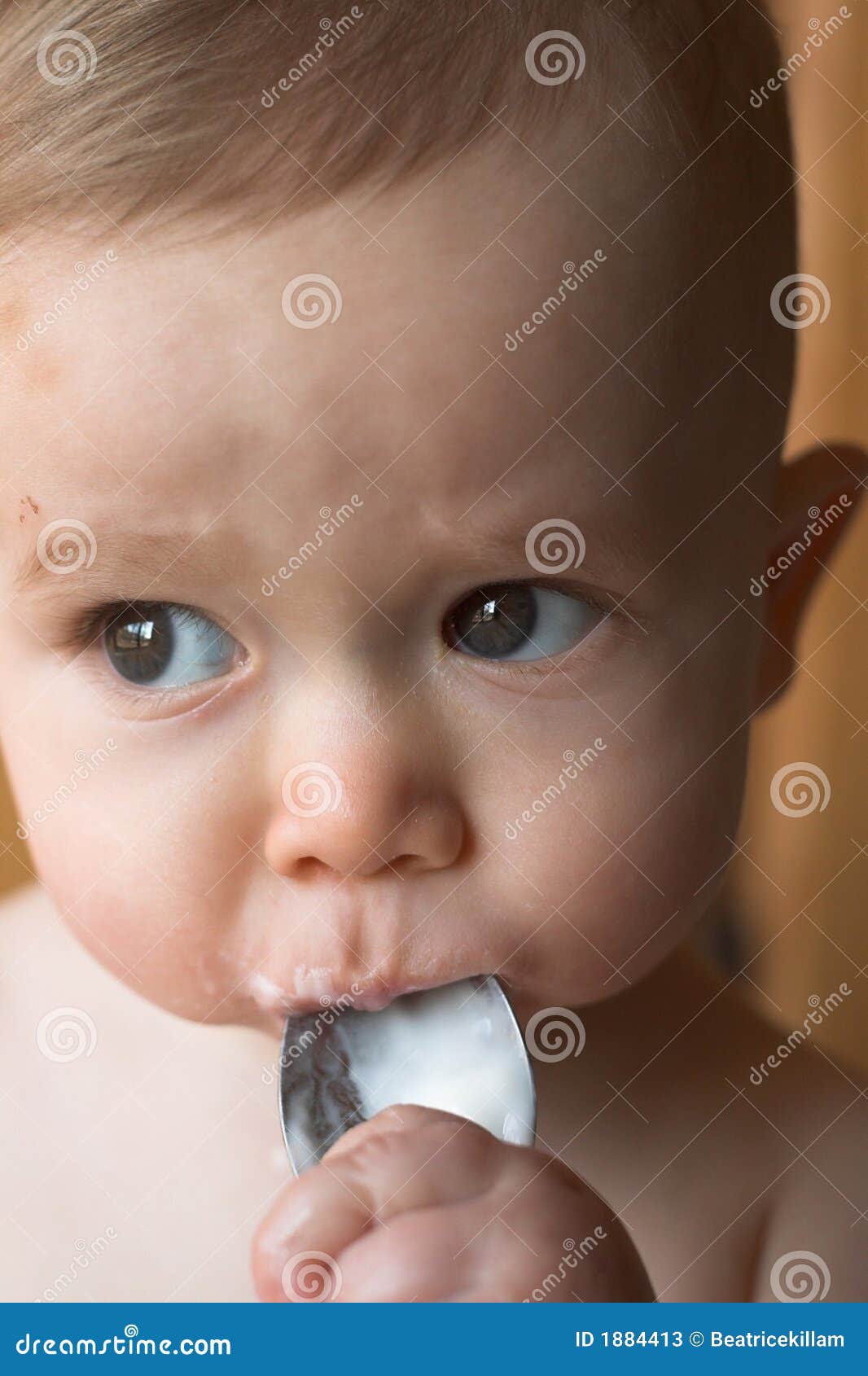 Yogurt Baby stock image. Image of infant, baby, little 1884413