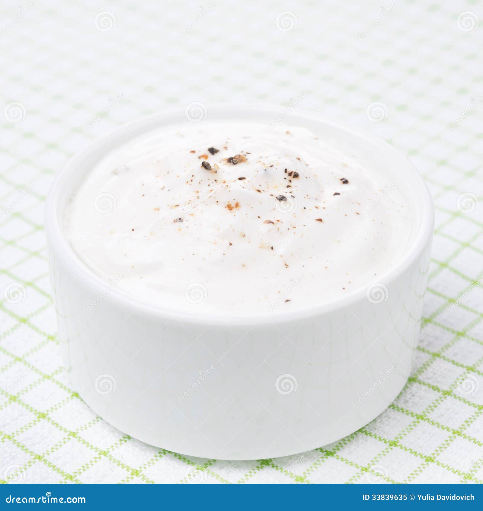 Yogurt sauce with peppers stock image. Image of closeup 33839635
