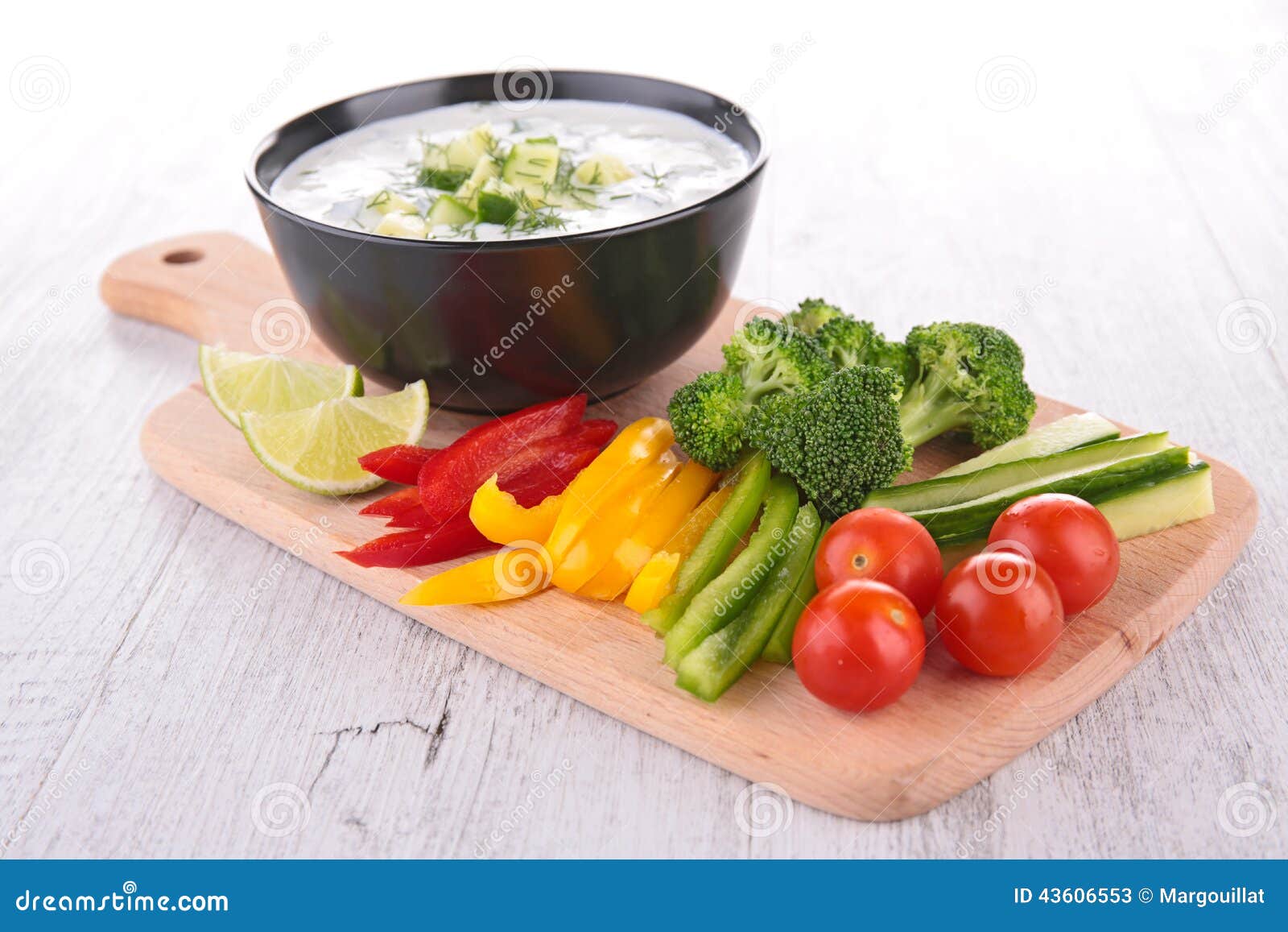 Yogurt Sauce and Vegetables Stock Image Image of meal, nutrition