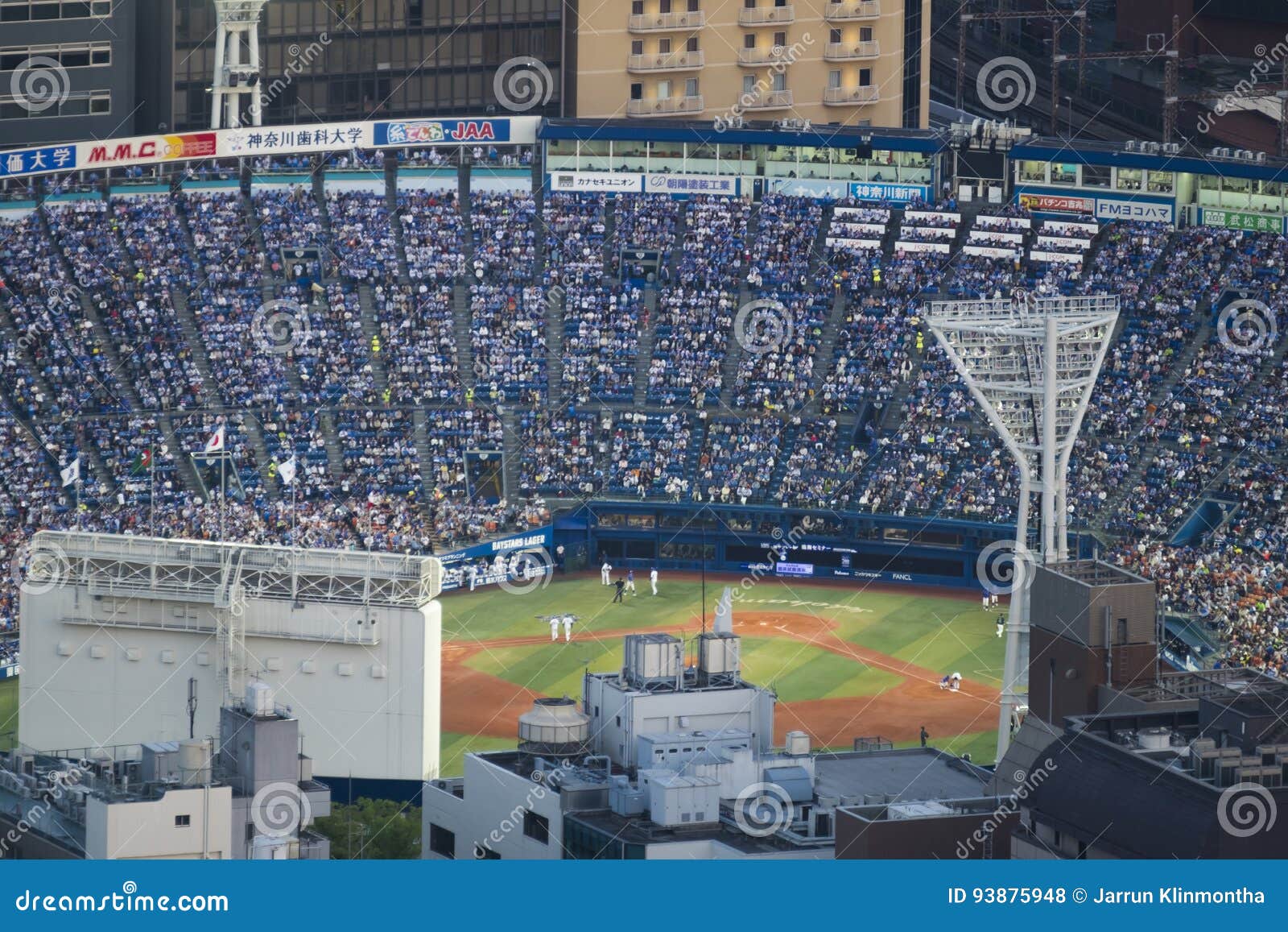 Yokohama baseball stadium editorial stock photo. Image of modern 93875948