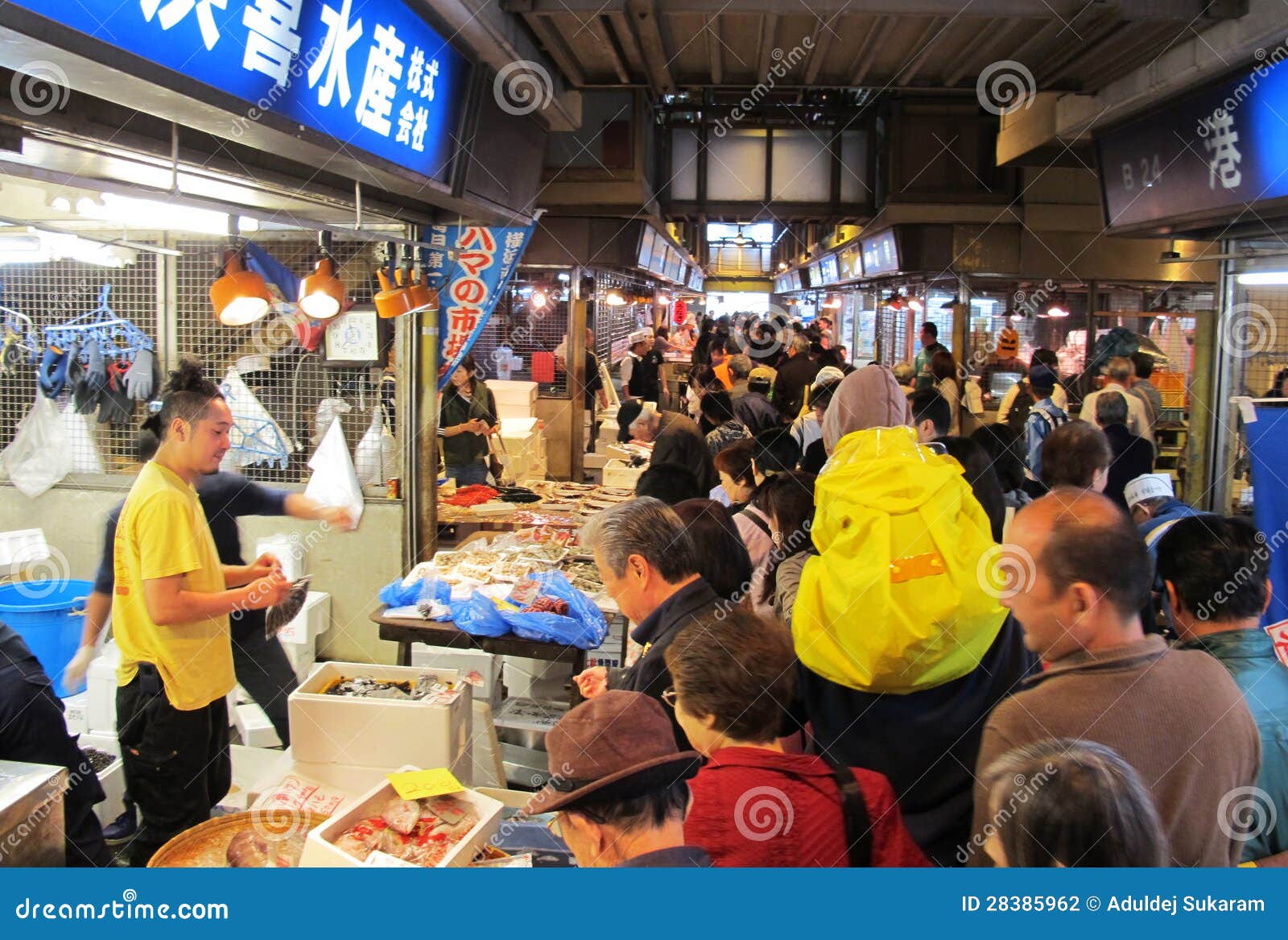 Yokohama Fish Market Japan editorial photography. Image of asia 28385962