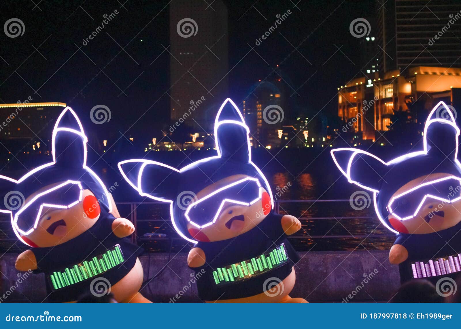 Pokemon Character Dance Show During The Pikachu Outbreak Event Editorial Stock Photo Image Of Company Costumes