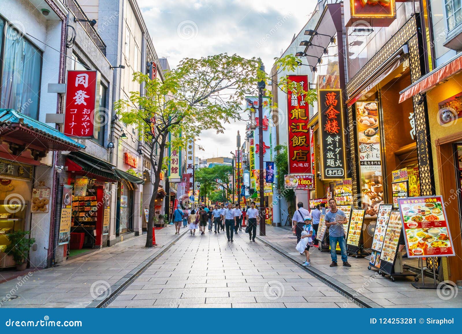 Yokohama Japan 26 Jul 2018 : China Town Is The Popular Place For