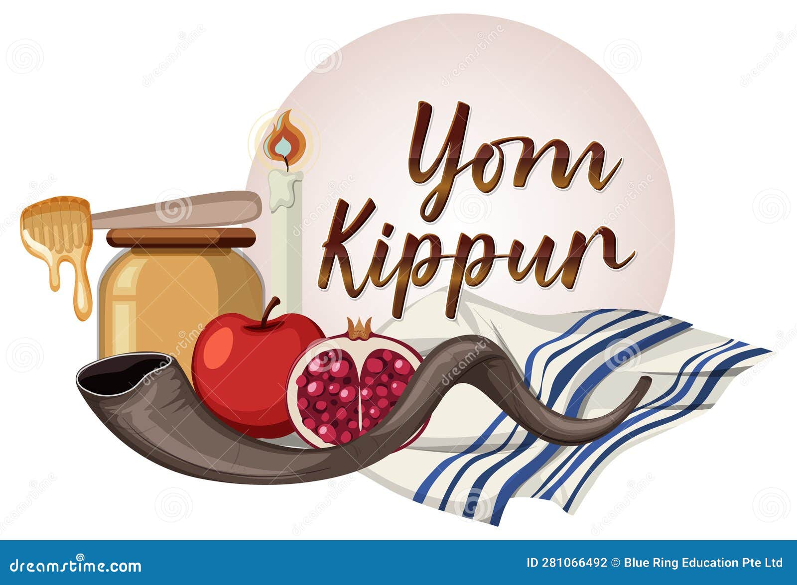 Yom Kippur Jewish day stock vector. Illustration of holy 281066492