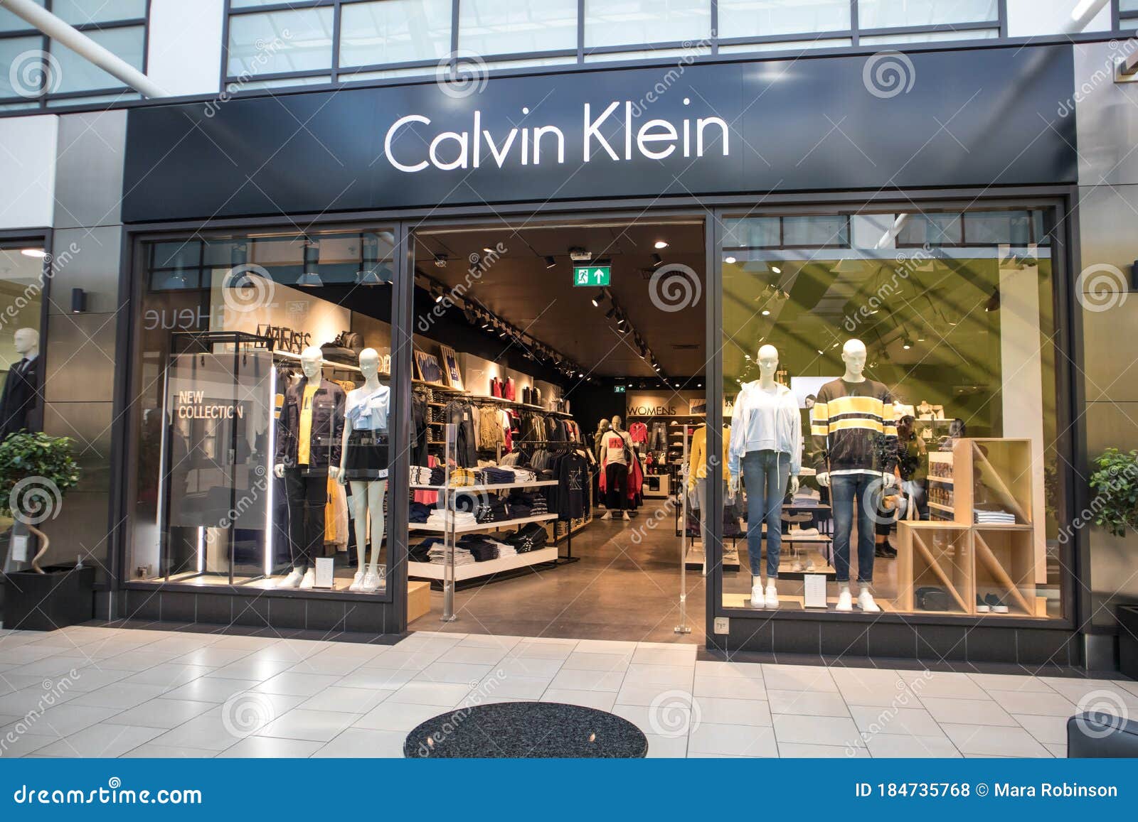 Calvin Klein Fashion Clothing Store Shop Editorial Stock Photo - of clothing, design: 184735768