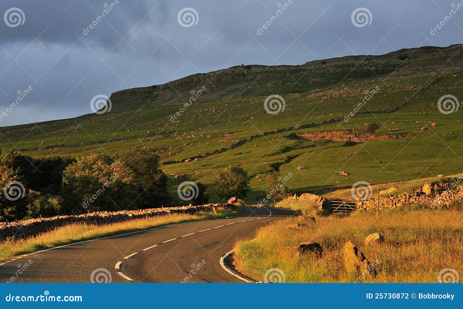 Yorkshire Country Road, Sunset Stock Photo Image of sunset, travel