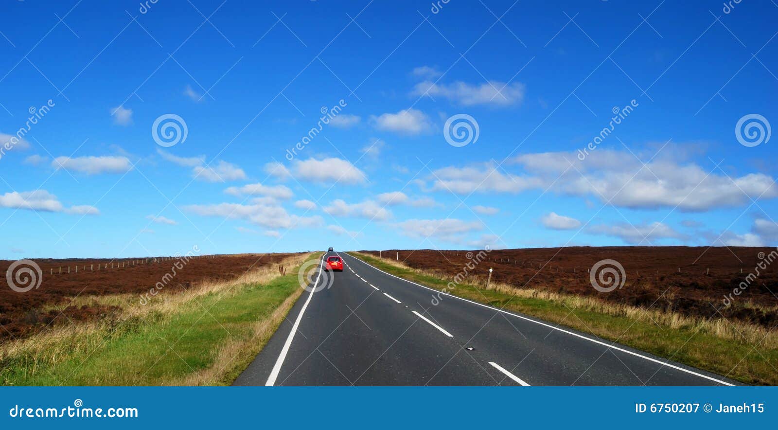Yorkshire Moors road stock image. Image of england, roads 6750207