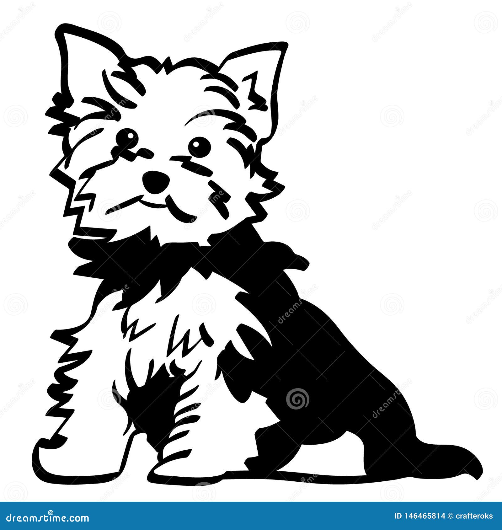 Download Yorkshire Terrier Silhouette Stock Illustrations - 278 ...