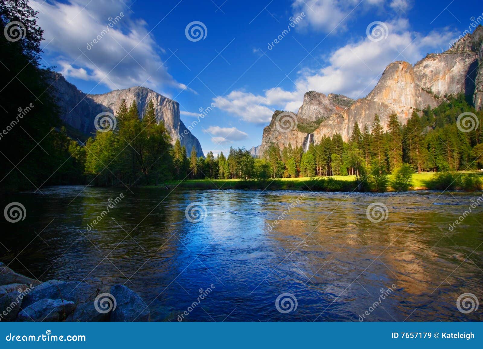 yosemites rocks and merced river