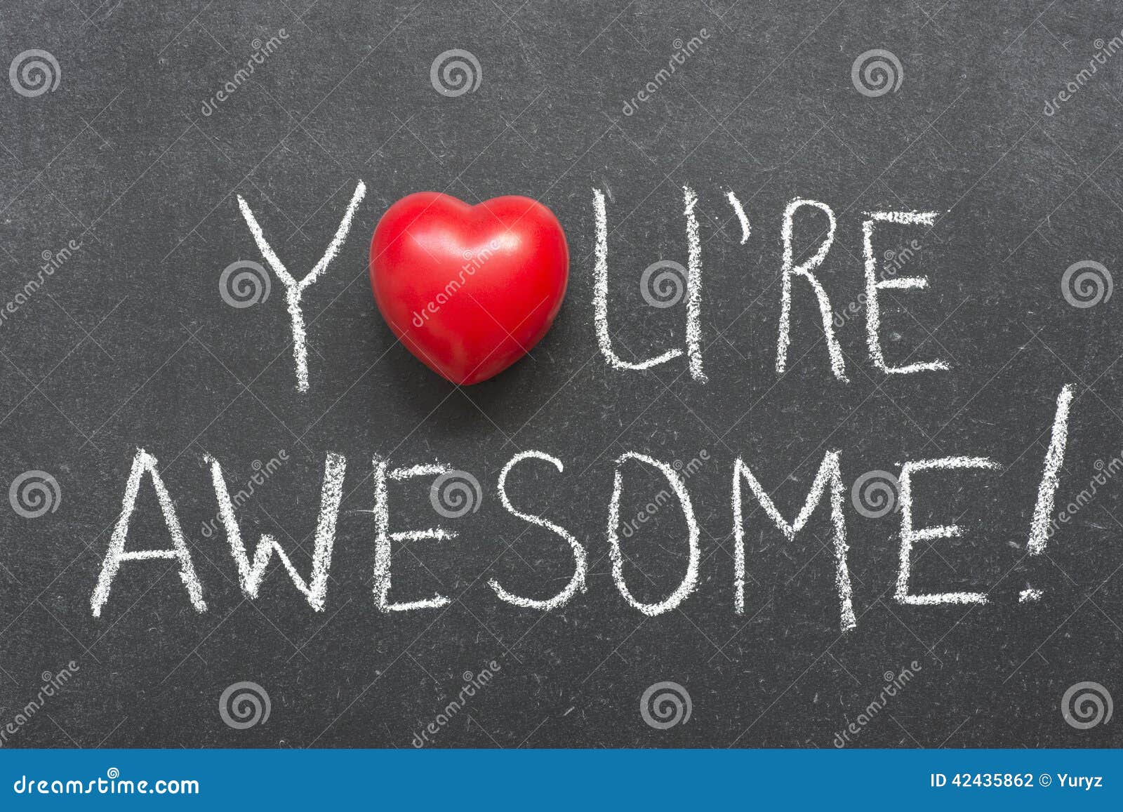 you awesome exclamation handwritten chalkboard heart symbol o 42435862