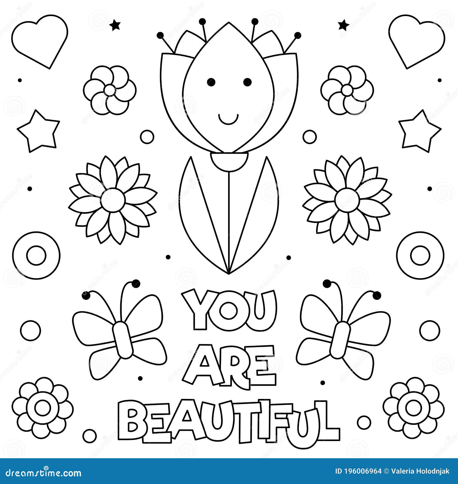 Beautiful Coloring Book Page With Decorative Orca Vector Illustration