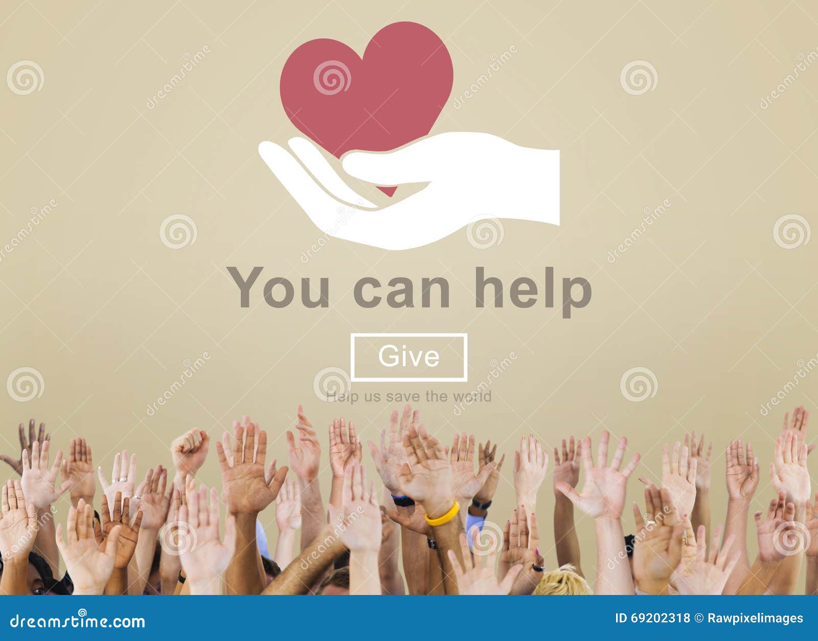 you can help give welfare donate concept