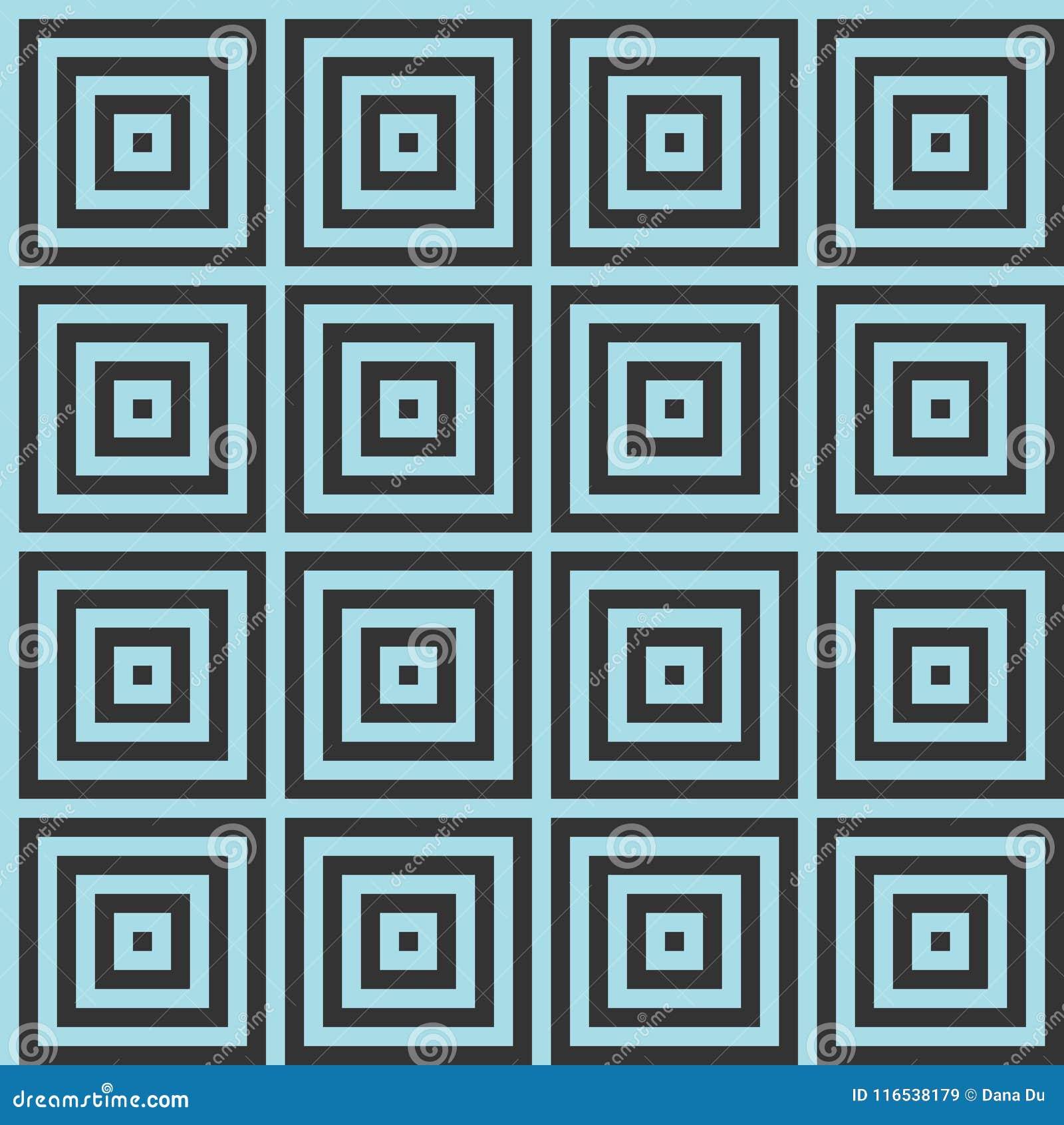 seamless background with squares and optical illusion