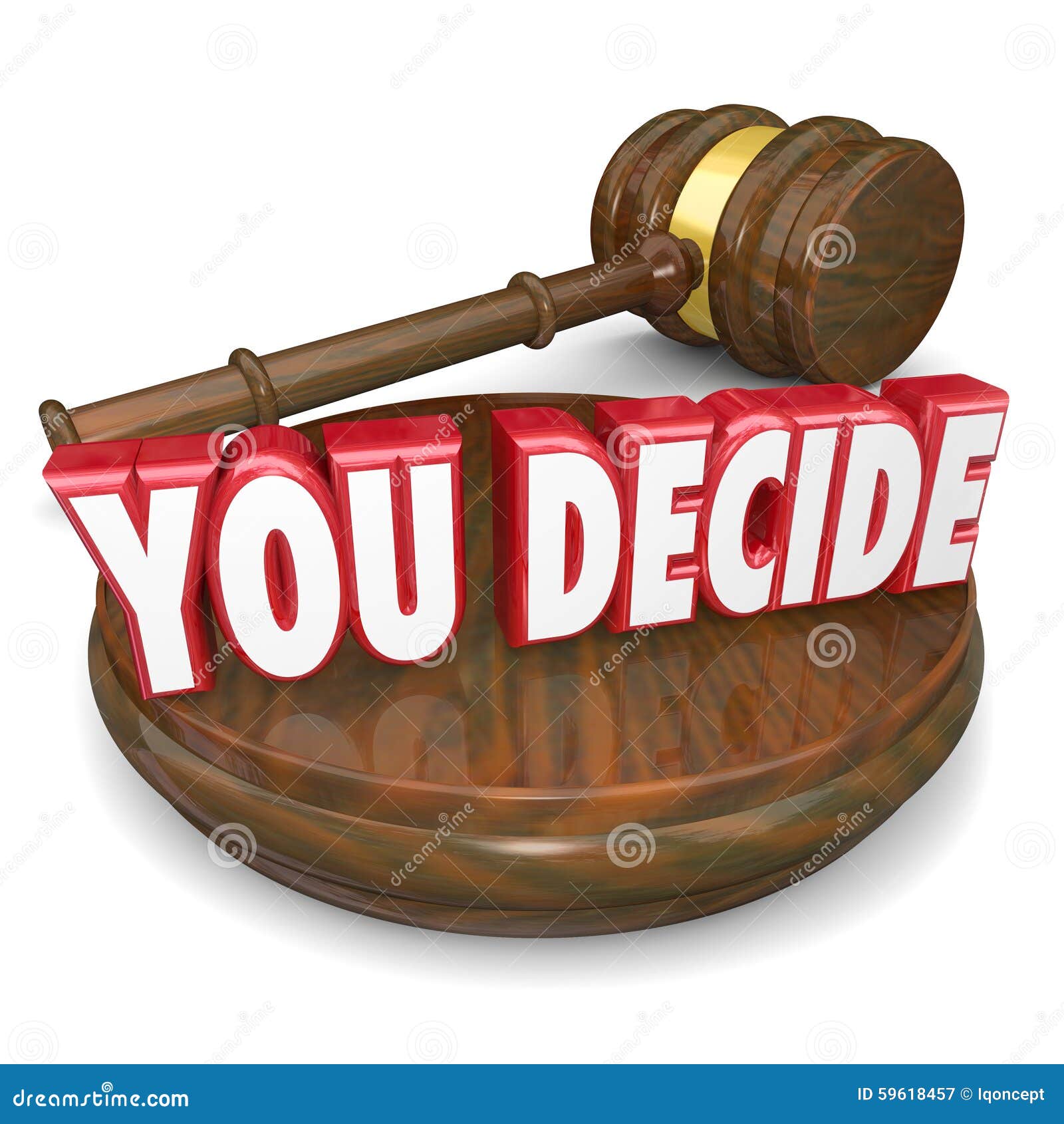you decide wooden gavel judgment decision choice selection