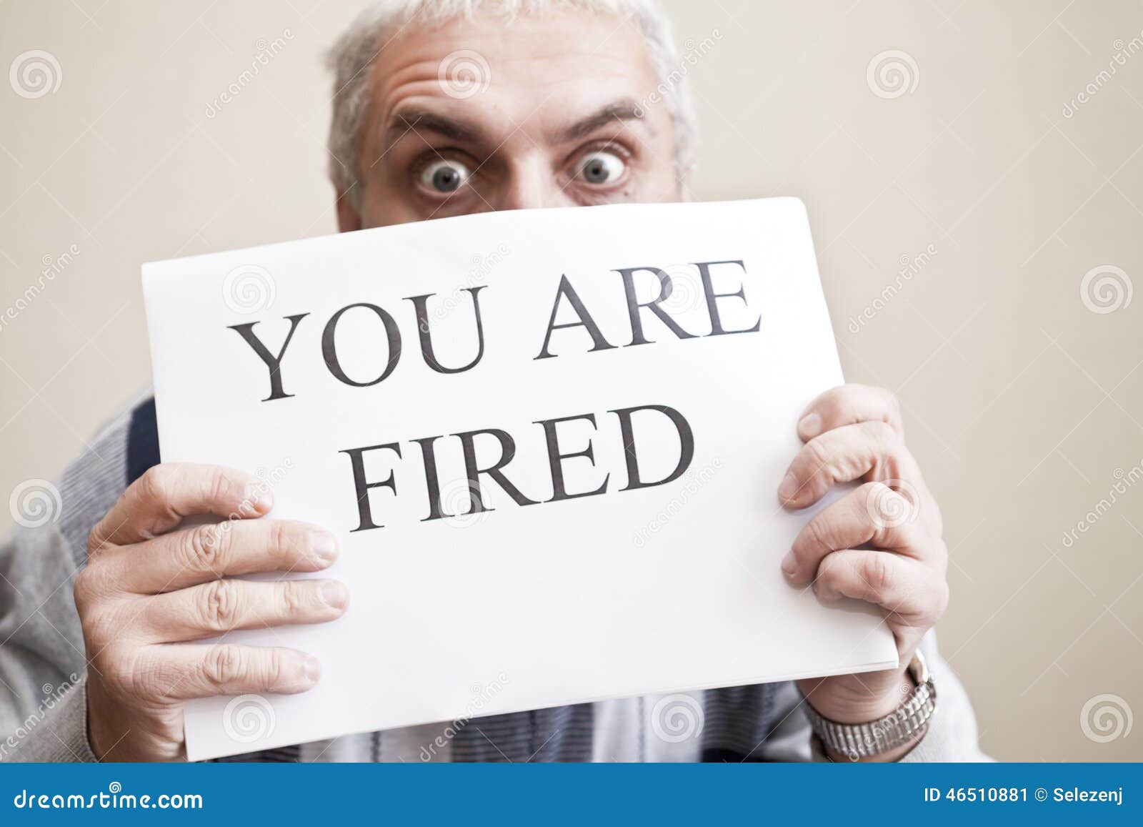 You are fired stock image. Image of announcement, message 46510881