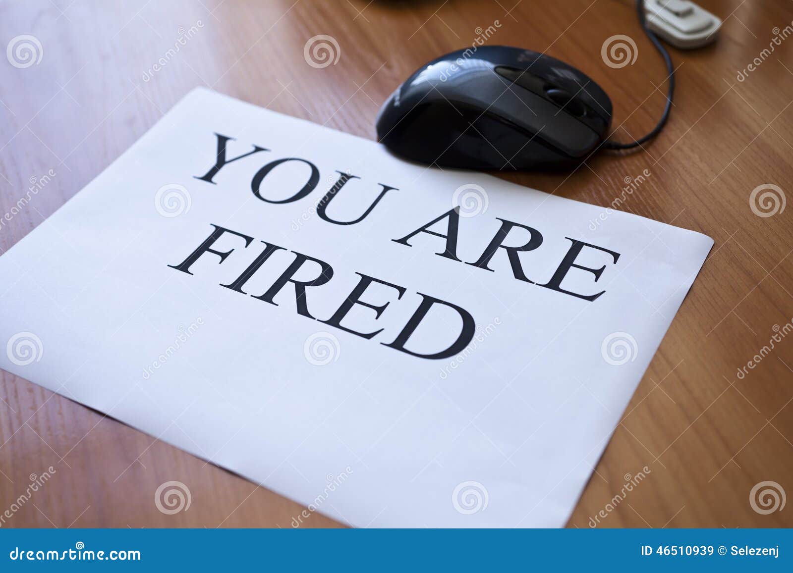 You are fired stock image. Image of crisis, advertisement 46510939