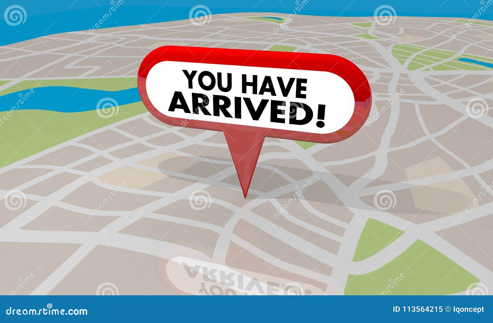 you have arrived your location map pin navigation 3d 