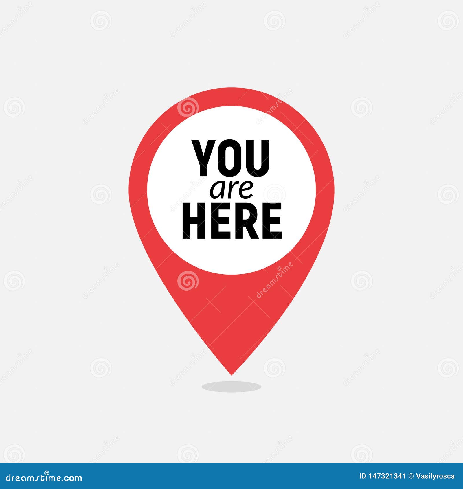 you are here sign icon mark. destination or location point concept. pin position marker 