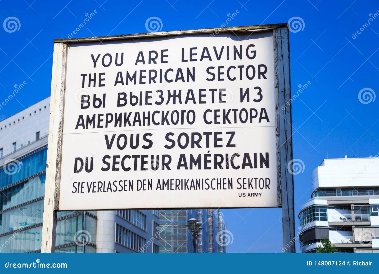 you are leaving the american sector checkpoint charlie
