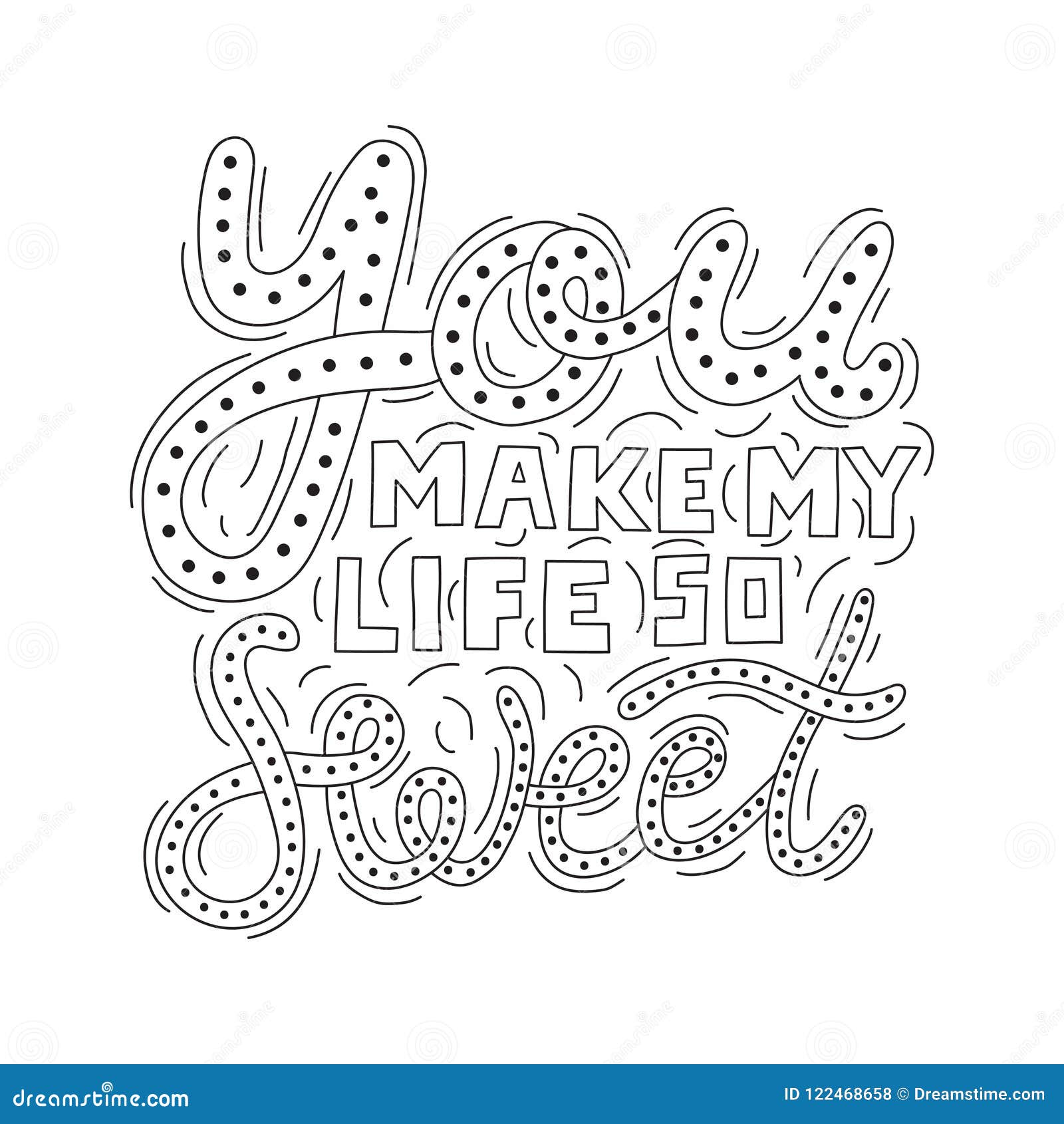 Happy Valentines Day Lettering Vector Set Valentine Decorations Sweet Love And Happiness Motivation Quotes Cute Hand Drawn Calligraphy Beautiful