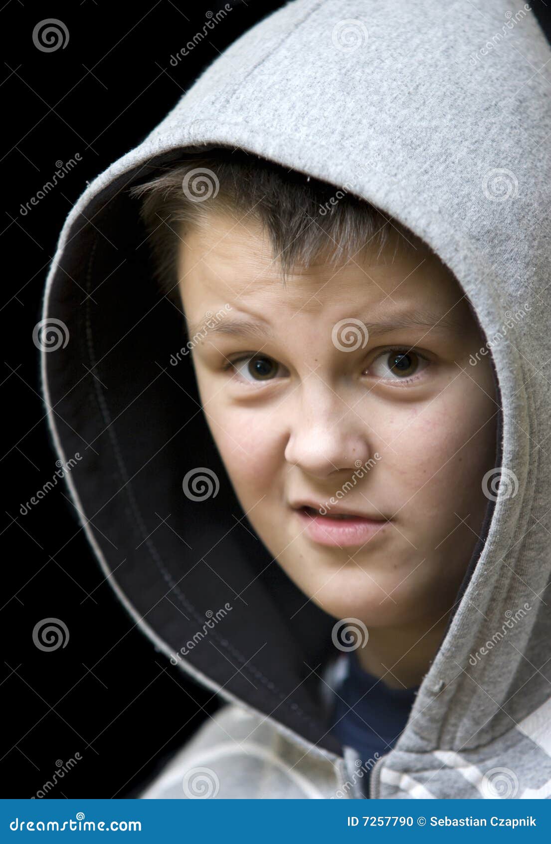 Are you serious? stock photo. Image of hooded, caucasian - 7257790