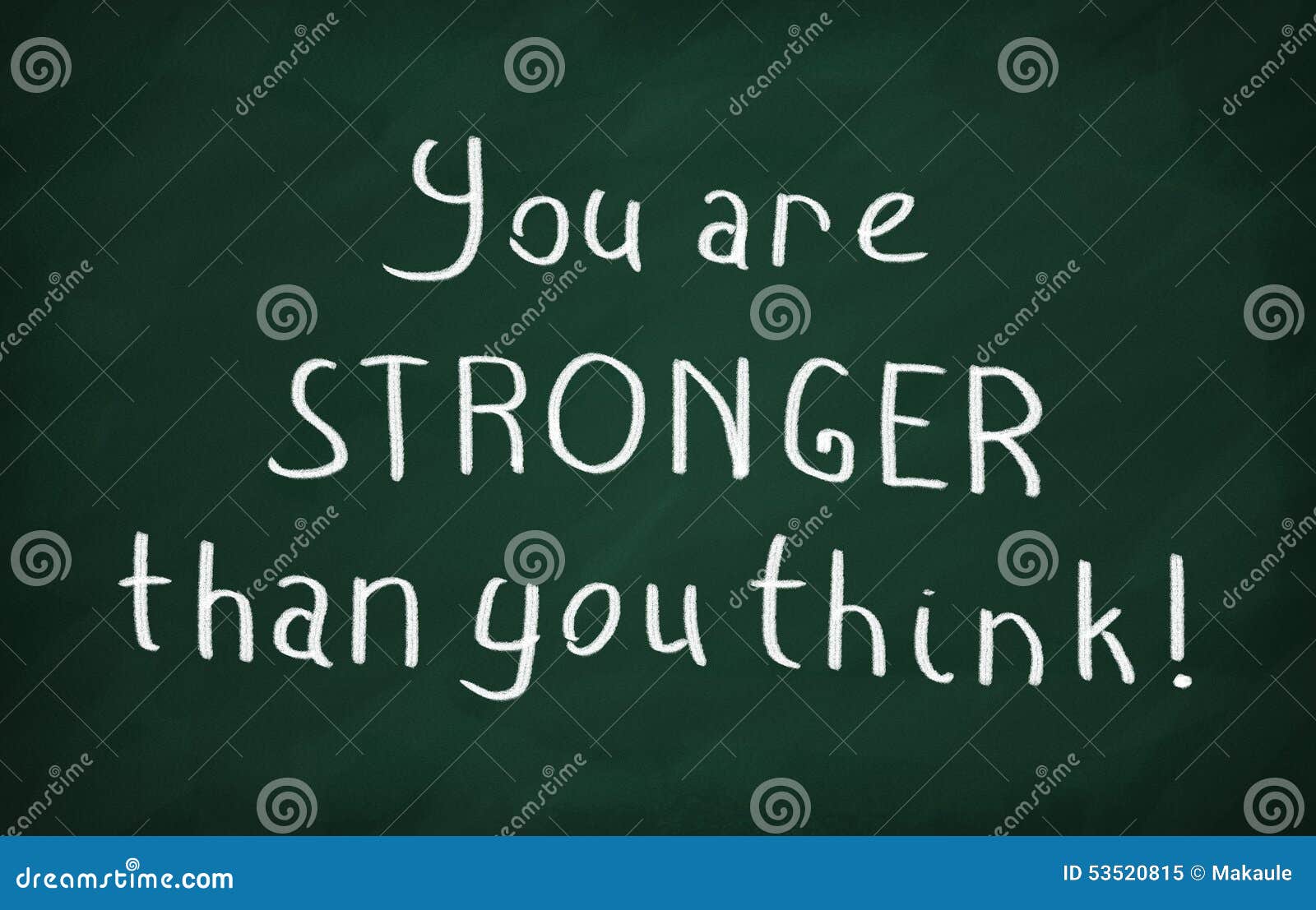 YOU ARE STRONGER THAN YOU THINK Handlettered In Notebook RoyaltyFree