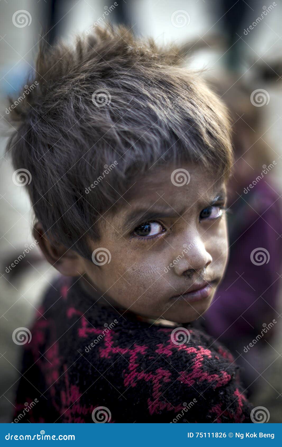 teenage boy with dark brown hair