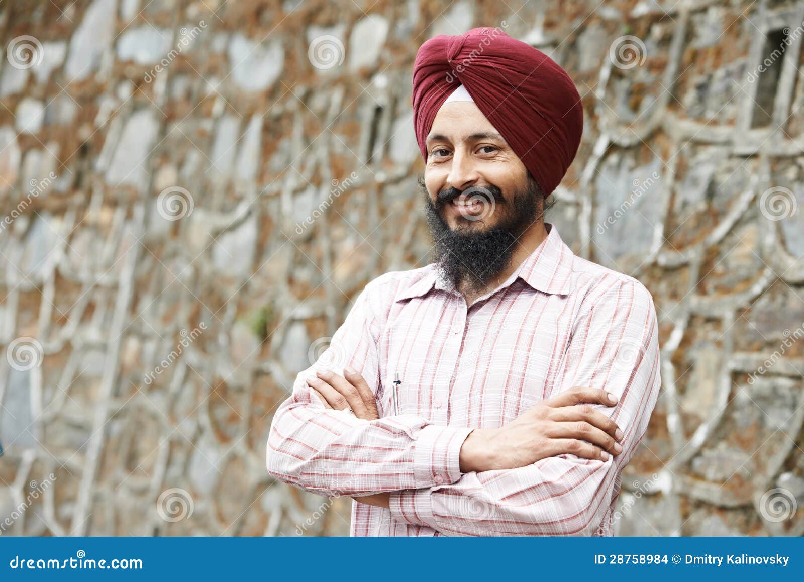 young adult indian sikh man