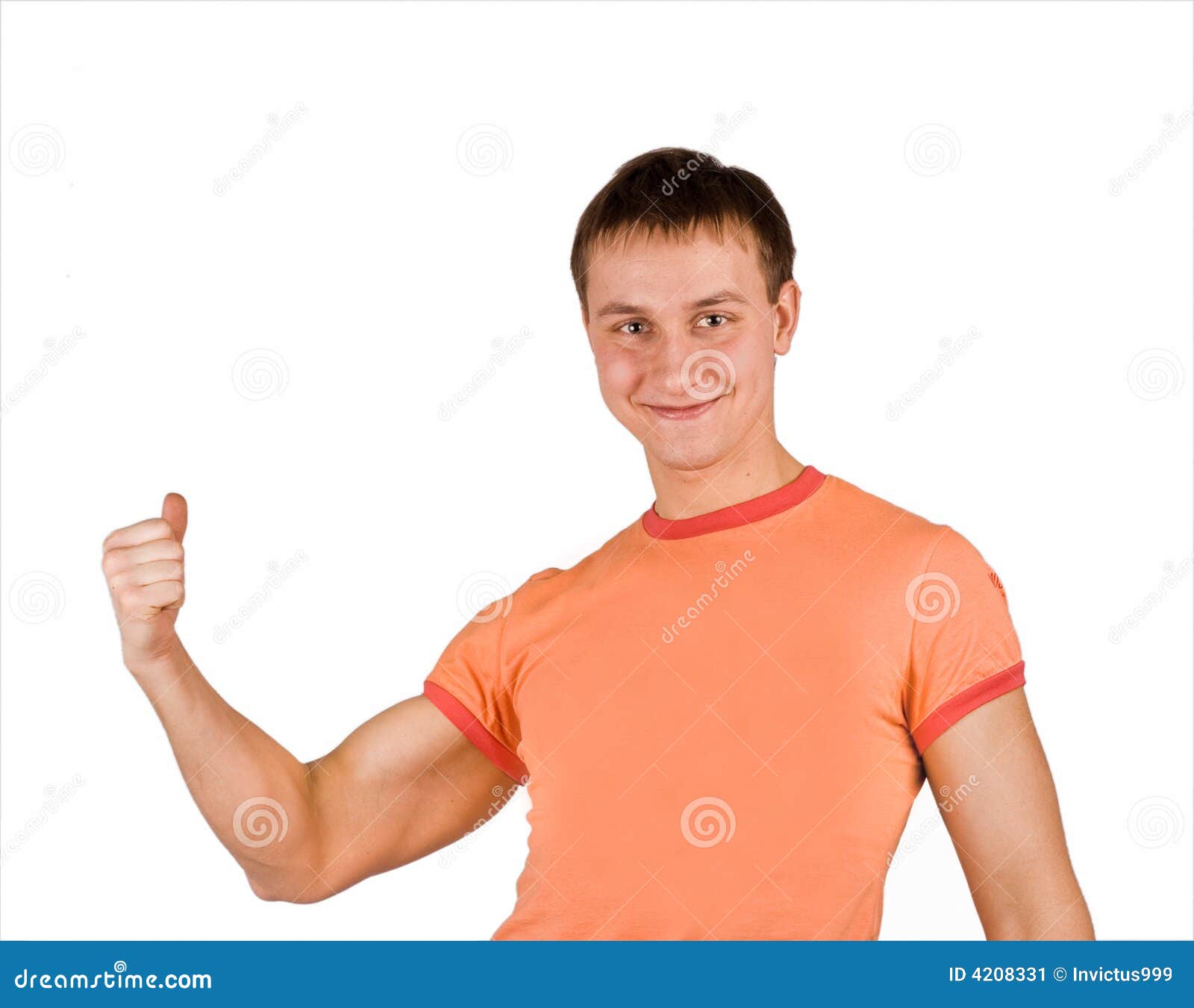 Young Adult Man Shows Positive Thumb Up Stock Image Image of hand