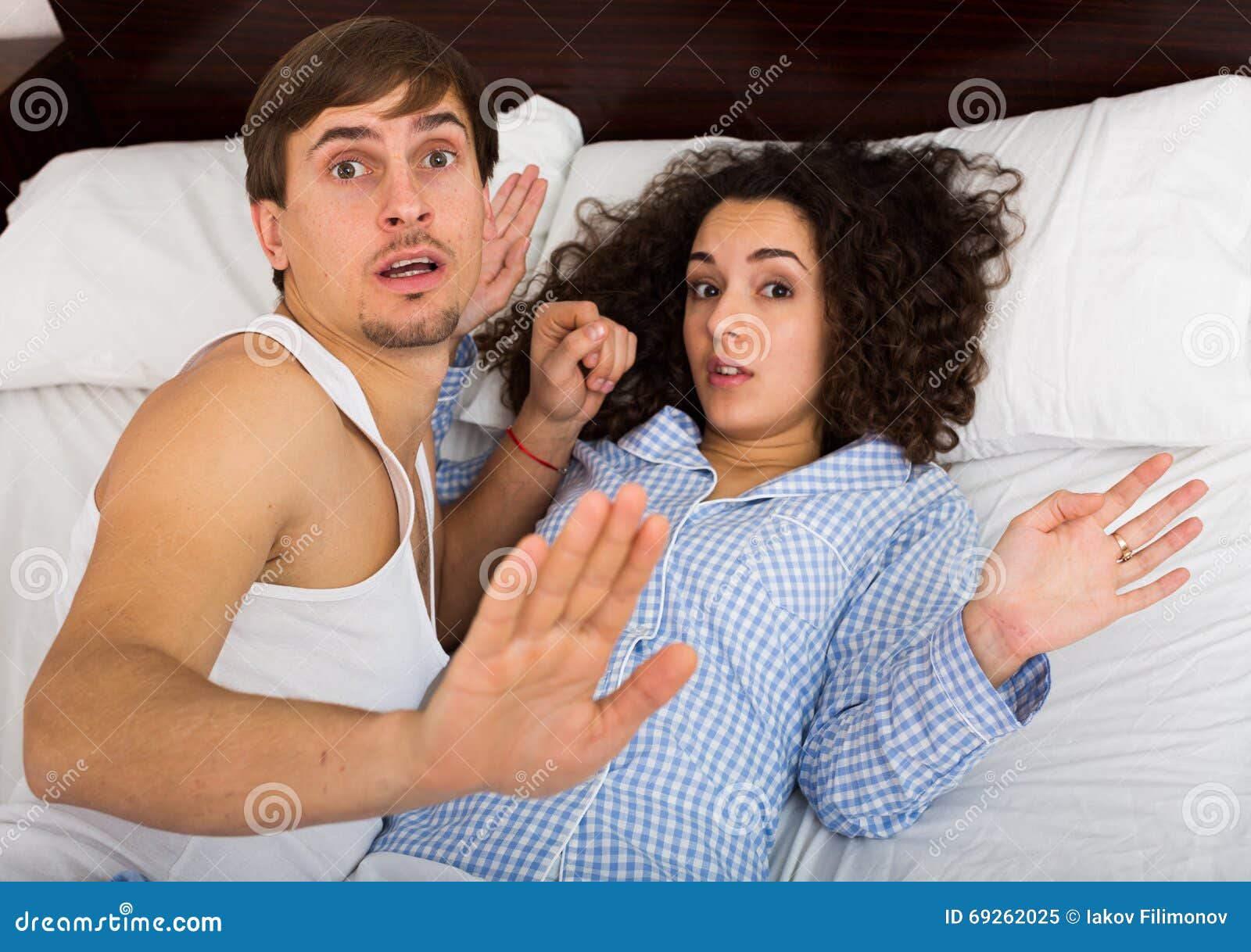 Young Adults Caught Having Sex In Bed Stock Image Image Of 