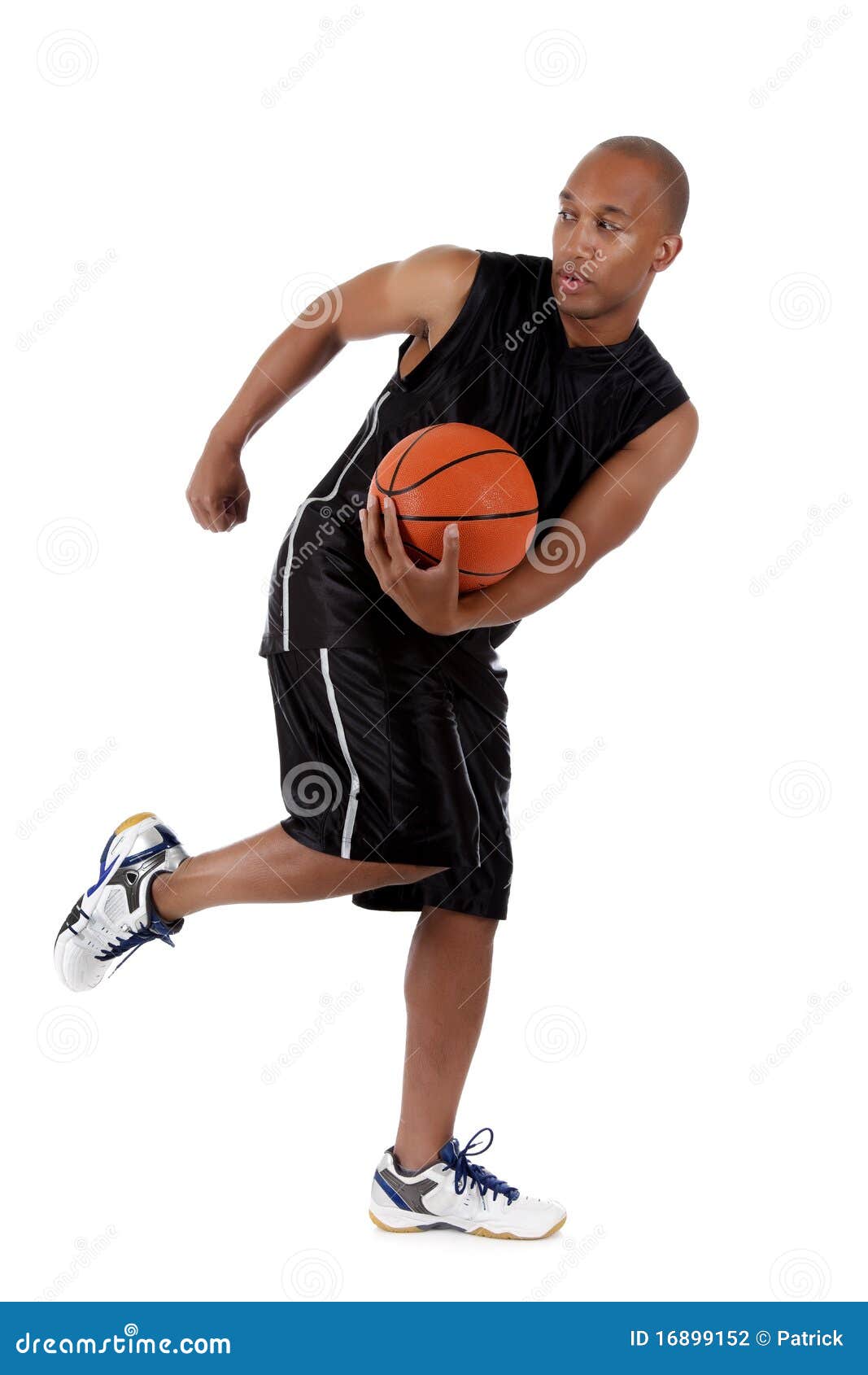 Young African American Basketball Player Stock Photo - Image of