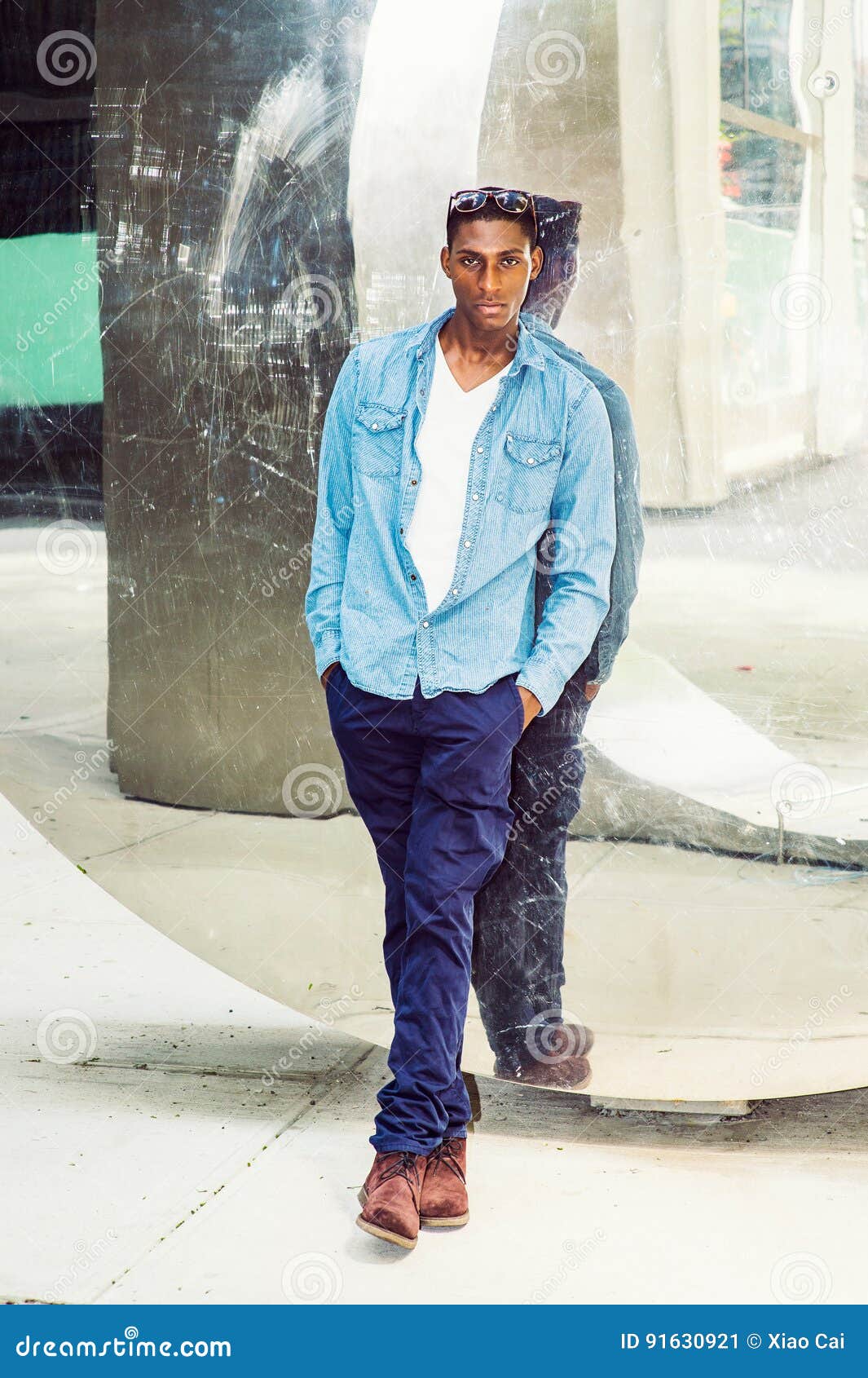 Young African American Man Casual Fashion in New York Stock Image - Image  of black, outdoor: 91630921