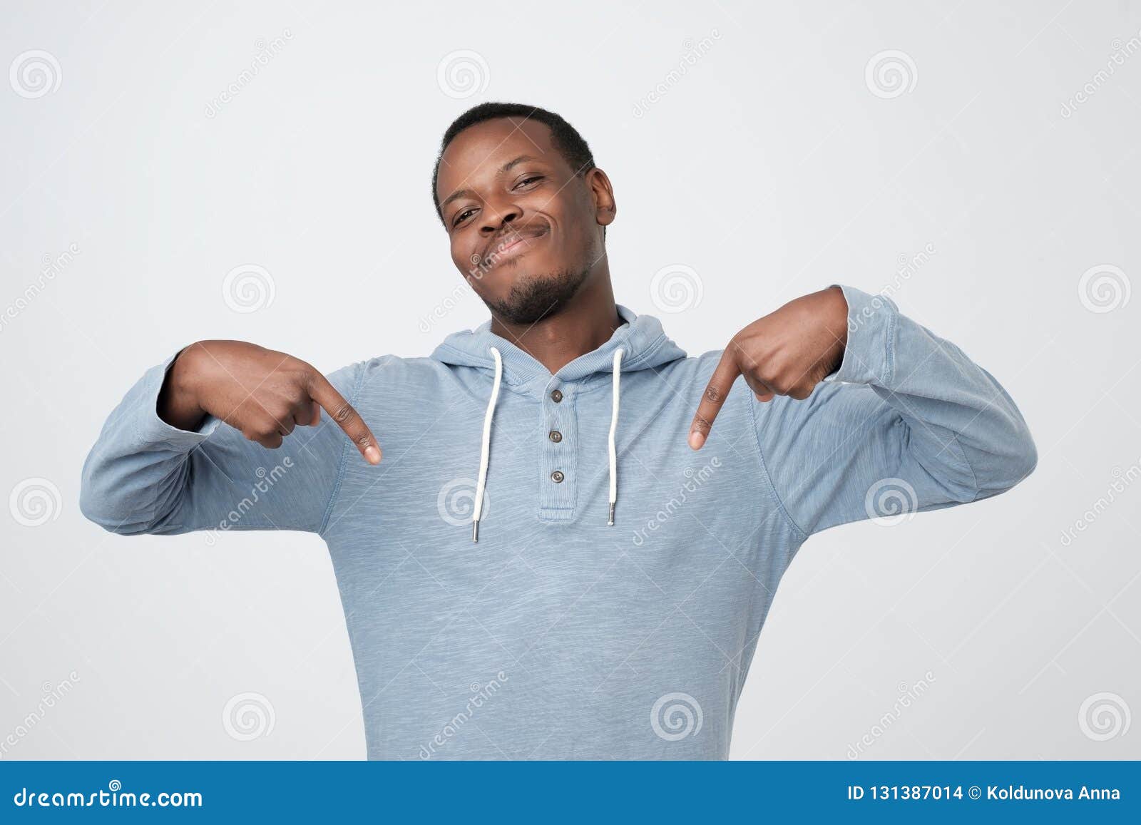 Young African American Man Looking Confident and Proud with Smile on ...