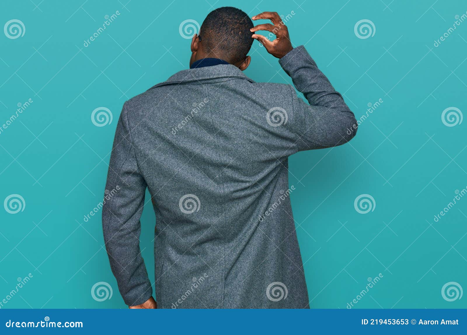 Young African American Man Wearing Business Clothes and Glasses ...