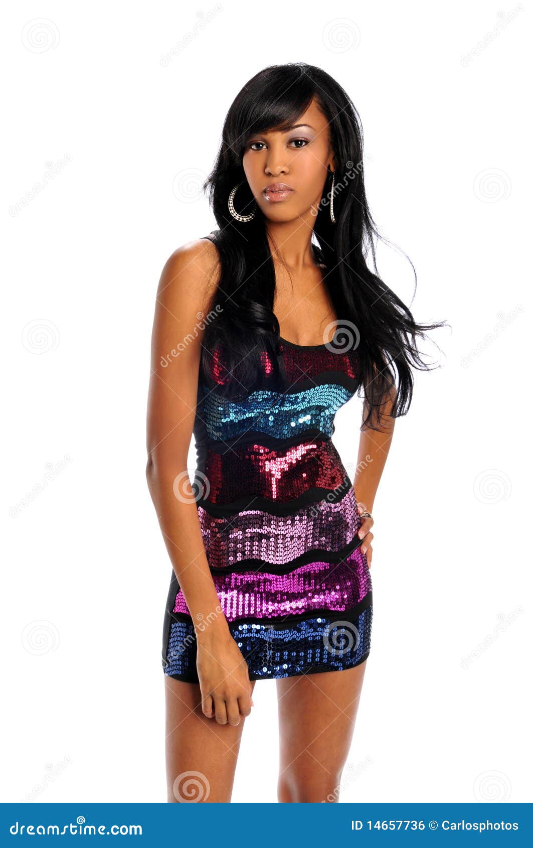 Young African American Woman Stock Photo - Image of american, african ...