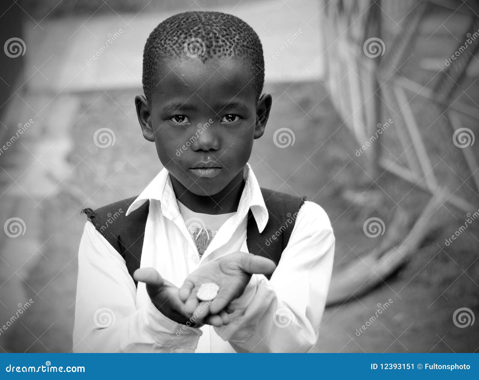 Young African School Boy Asking For Money Editorial Photo ...