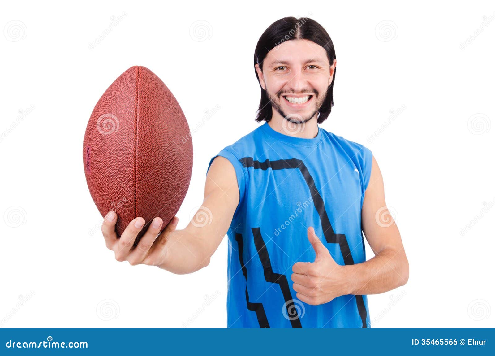 Young American Football Player Stock Photo - Image of sports, adult
