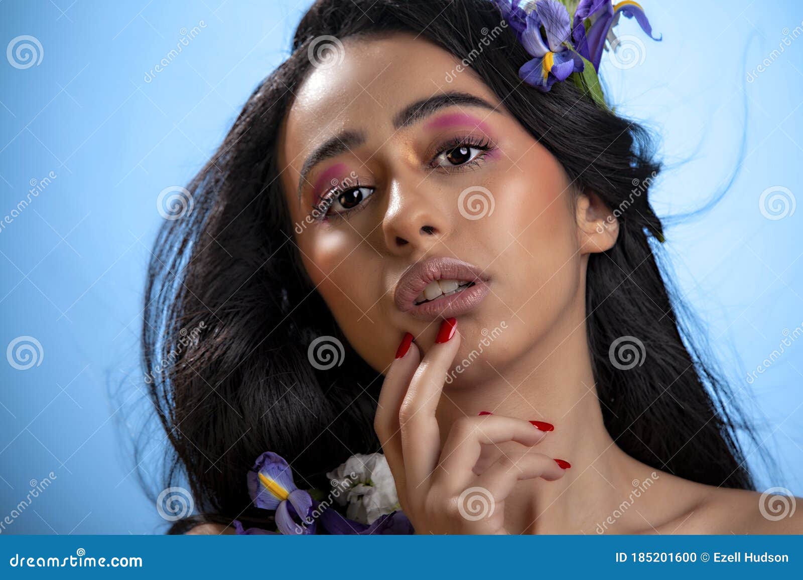 Young Arabic Woman Beauty Model with Beautiful Hair and Natural Lips Stock  Photo - Image of fresh, clear: 185201600