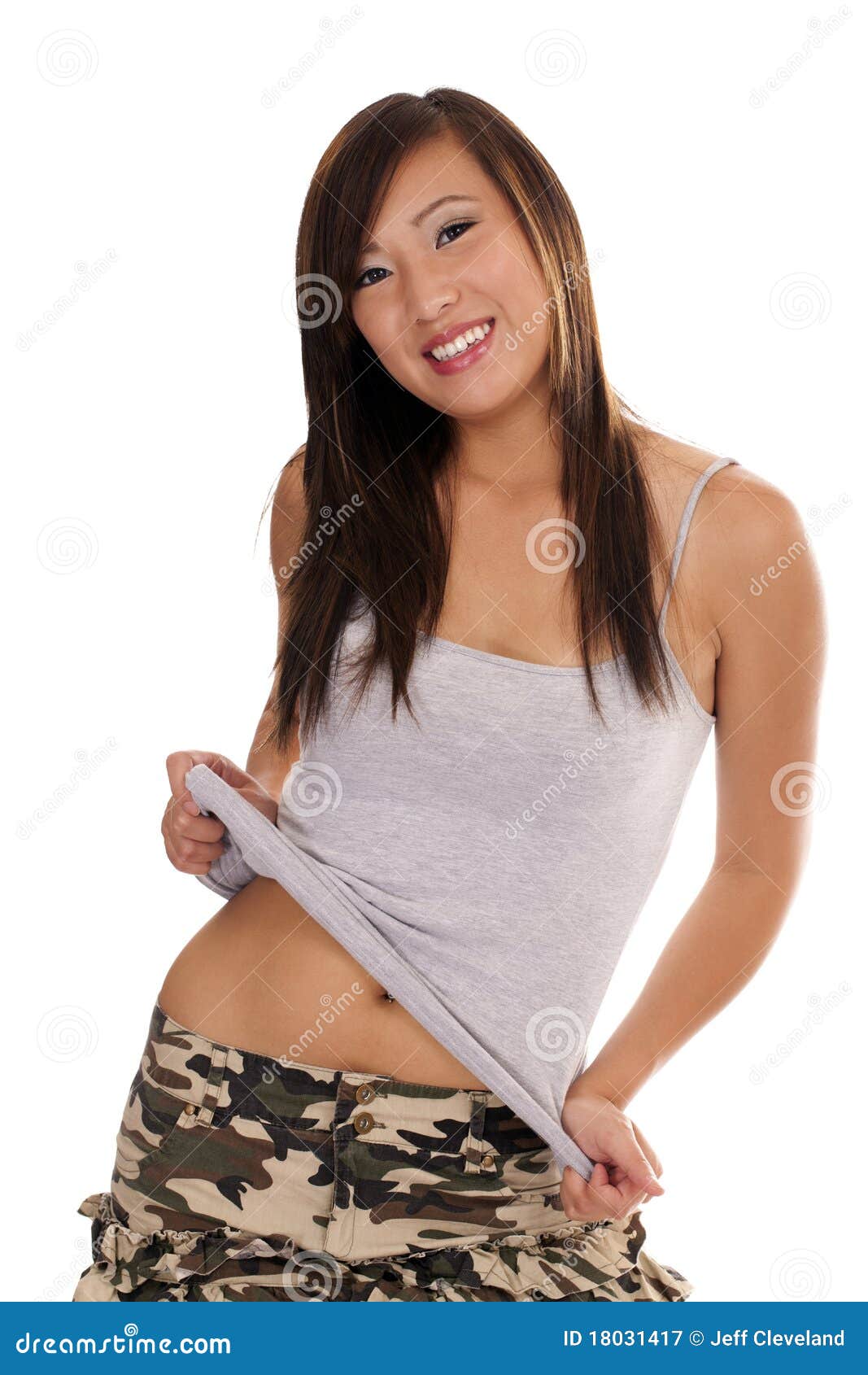 Young Asian American Teen Girl Smiling Royalty Free Stock Ph