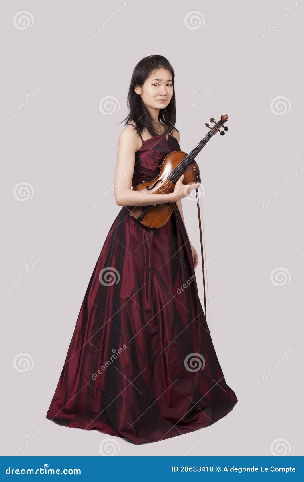 Young Asian Woman with Violin Stock Photo Image of girl, asian 28633418