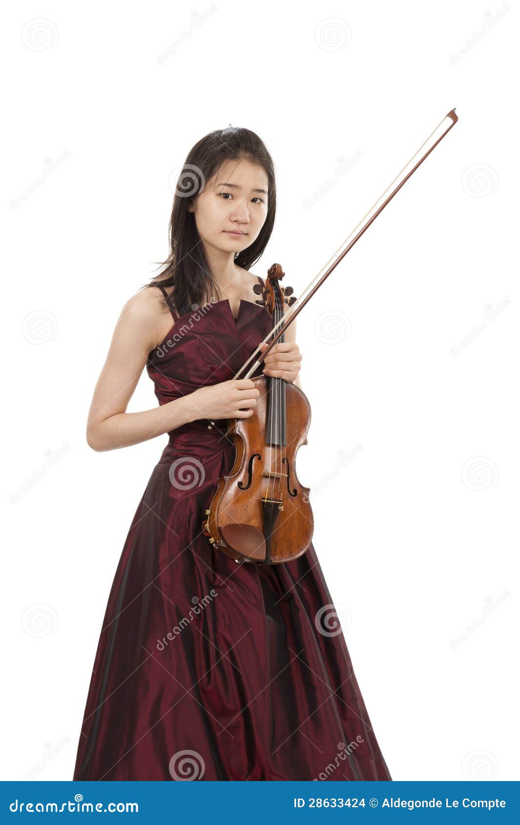 Young Asian Woman with Violin Stock Photo Image of player, woman