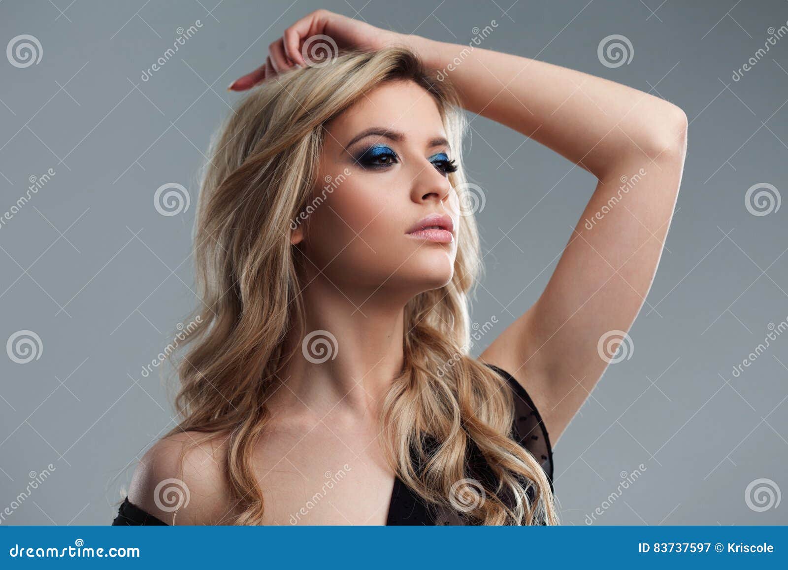 Blonde Model with Wavy Hair - wide 1