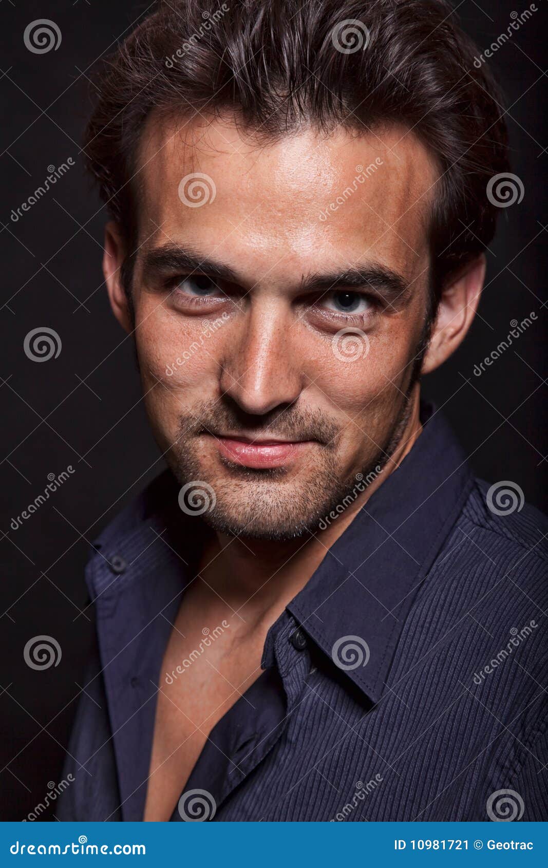Young Attractive Brunette Twenties Caucasian Man Stock Image - Image of ...